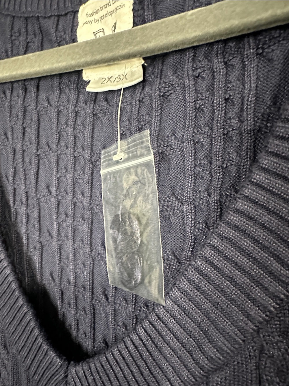 Fashion Brand Company Viscose Cableknit Vest 2x/3x - Picture 3 of 6